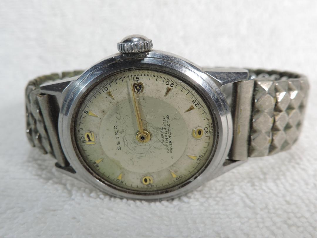 

[USED] SEIKO commemorative hand-wound watch with non-moving crystal and missing hands, super hydraulic water resistance