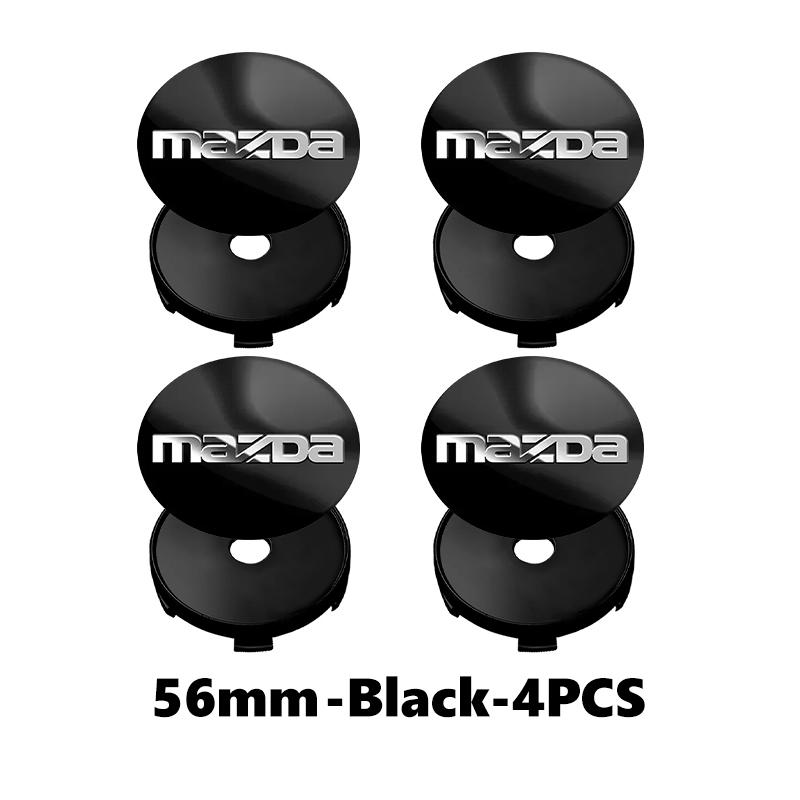 4pcs Car Wheel Hub Center Cover Tire Rim Cap Decoration Sticker For Mazda 3 CX3 CX4 CX5 CX7 CX8 CX9 CX30 RX7 Atenza Axela FF8