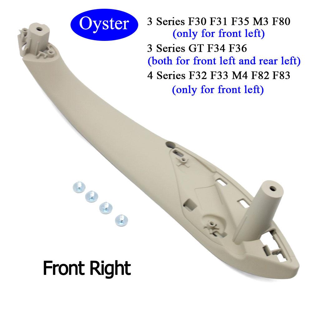 Car Accessories Interior Door Black Beige Left Right Pull Handle Trim Cover Replacement For BMW M3 M4 F30 F34 F36 F32 F33