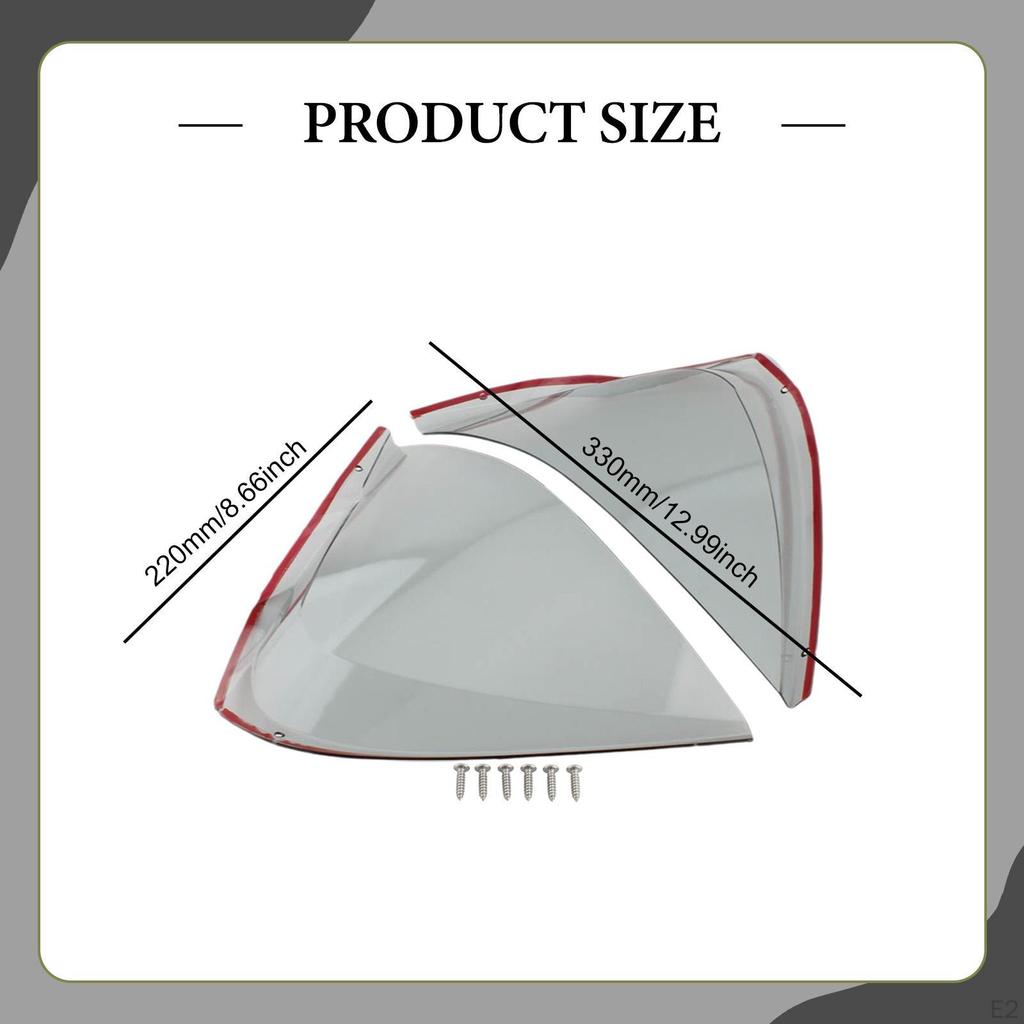 1 Pair Motorcycle Leg Wind Guards Windscreen Professional Protectors Replacement Windshield Side