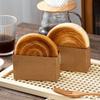 50 Piece Disposable Toast Packing Box Kraft Paper Hamburger Holding Box  Pastry