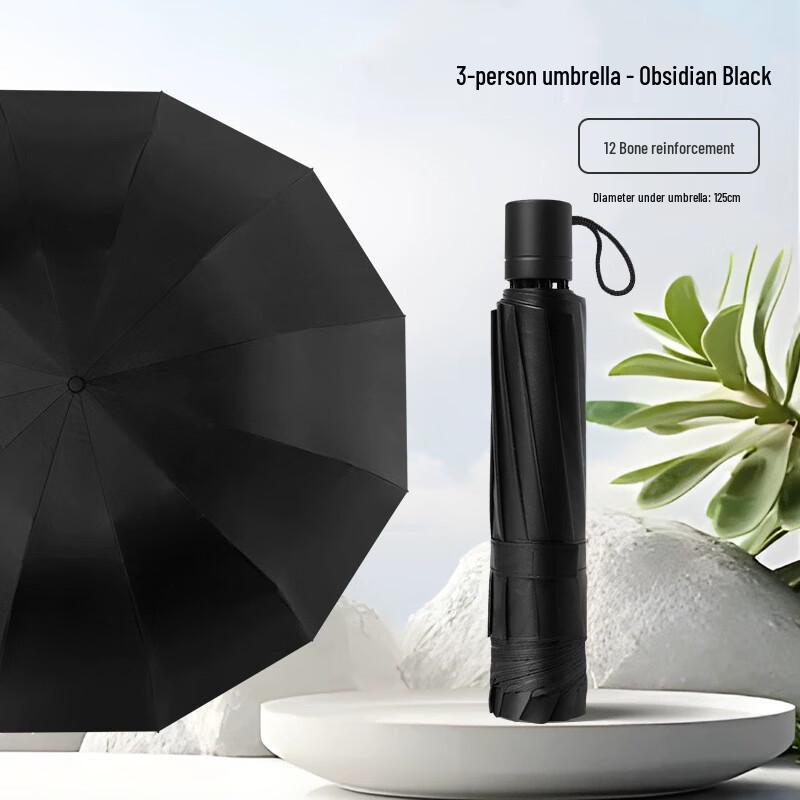 Nanqiao NQ-903 Manual Triple-Fold Sun Protection Umbrella