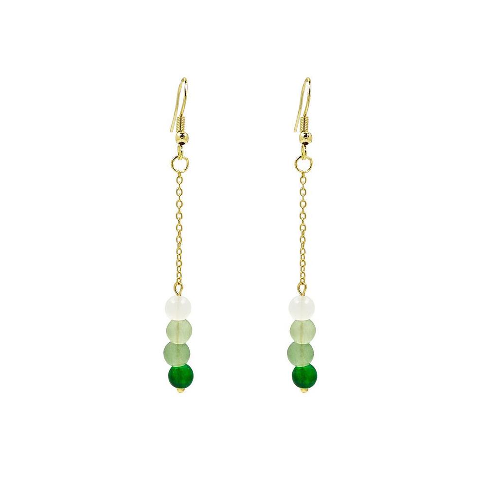 Elegant Beaded Tassel Earrings: Chinese-Style Hanfu Accessories with Flower, Fan, and Bow Design