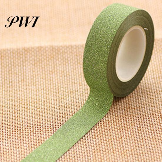10m Glitter Washi Lepicí papír Maskovací Lepicí páska Štítek Dekorativní DIY Craft
