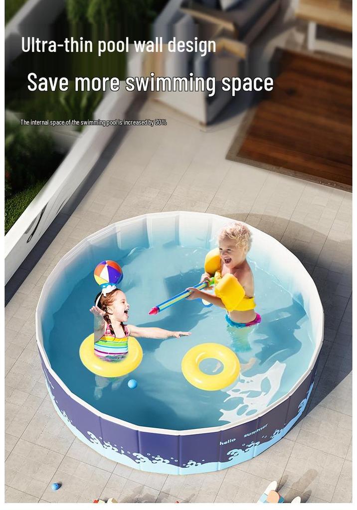 PVC Folding Pet Swimming Pool: Dog & Cat Bath and Play Pool