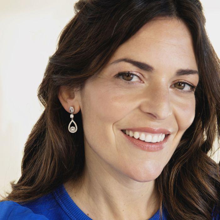 Boucles D'oreilles - Argent 925 - Rhodié - Zircone - Taille Brillantante - Femme