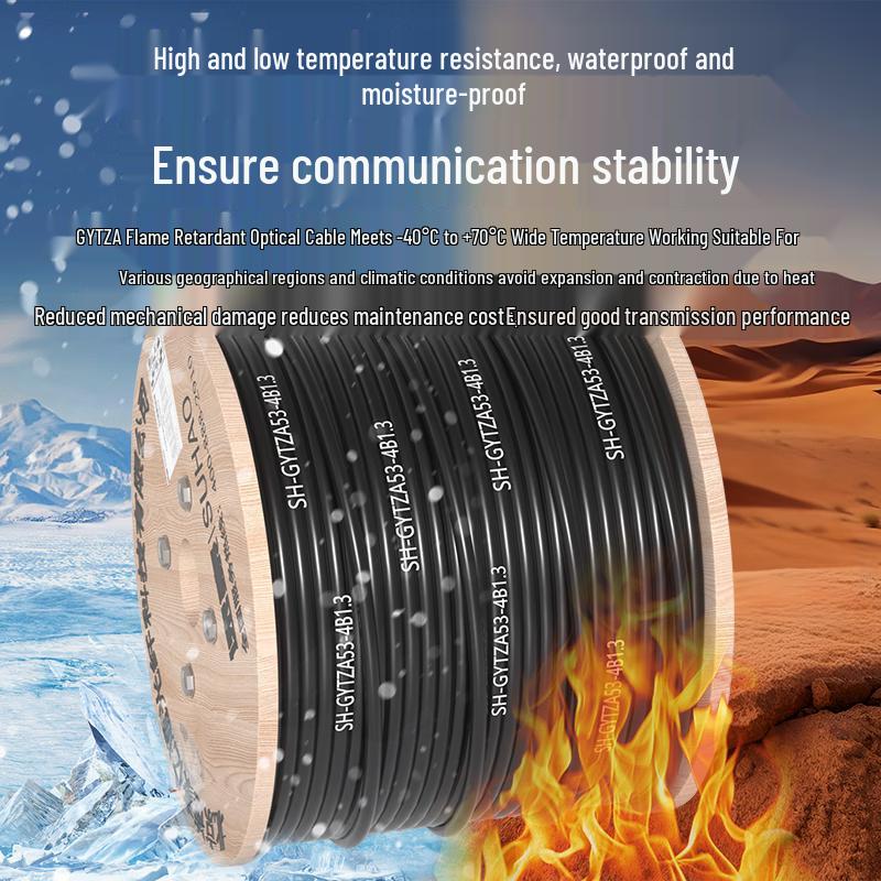GYTZA53 4-Core Single Mode Outdoor Armored Fiber Optic Cable