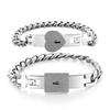 Edelstahl Partnerarmband Set Mit Herzschloss Design Titan Verstellbares Armband Romantisches Geschenk