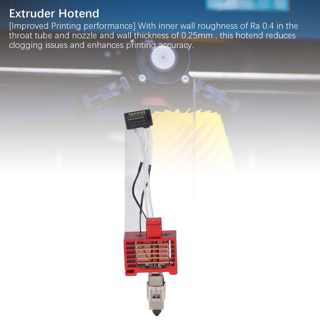 3D Printer Hot End Hotend for TZ3.0 P1 Series 3D Printer Extruder Upgrade Hot End with Hardened Steel Nozzle Silicone Sleeve 24V