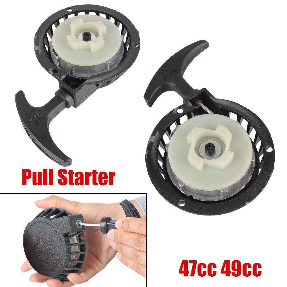 Recoil Start Aluminum Alloy 47cc 49cc Easy Pull Starter For 2 Stoke Pocket Bike Mini Moto ATV Quad Dirt Pit Bike