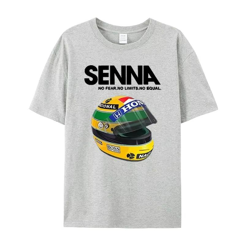 Summer Black Vintage Formula Racing Helmet Graphic Tshirt Retro Motorsport Color Print Soft Cotton Unisex Short Sleeve Tee