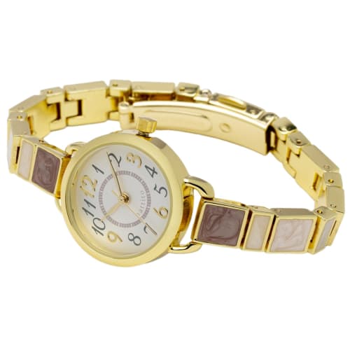 Fieldwork Women's Analog Watch with Metal Band, Nickel-Free, Gray, NF Deere YM089-4