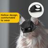 Bat Superhero Cat Mask, Black Bat Cat Cosplay Mask, Lightweight Half Face Cat Mask with Ear Holes for Photos Holiday Parties Video Shoots