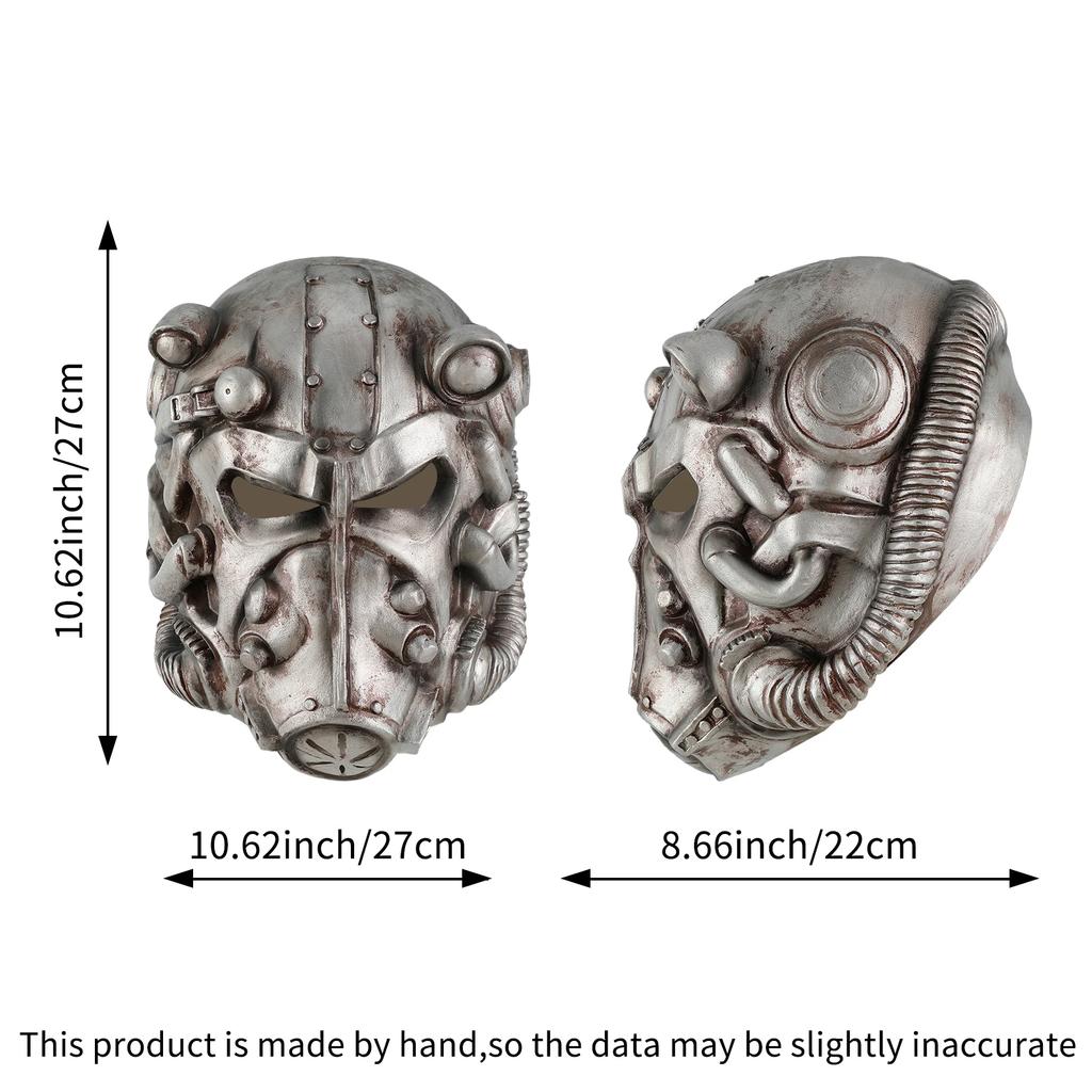 Retro Steampunk Gas Mask Latex Mask, Worn Metal Style Half Face Mask for Halloween Cosplay, Party Po Shooting & Themed Events