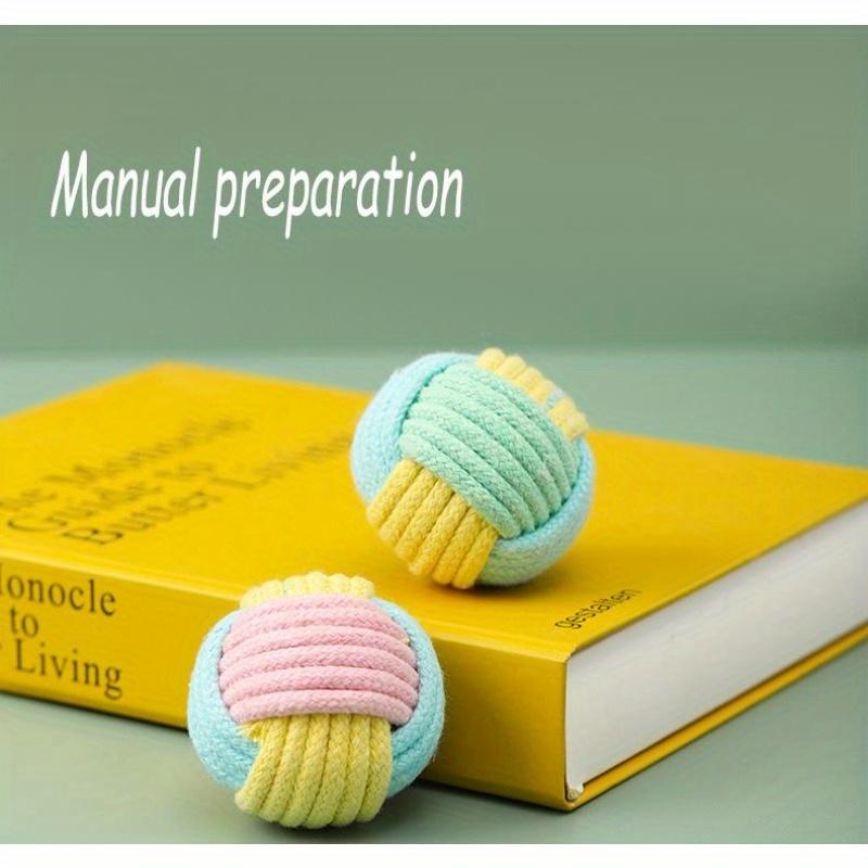 Interactive Cotton Rope Toys Ball for Cats Accessories Pet Toy Cotton Ball Chew Cotton Rope Knot Ball Training Interactive Toy