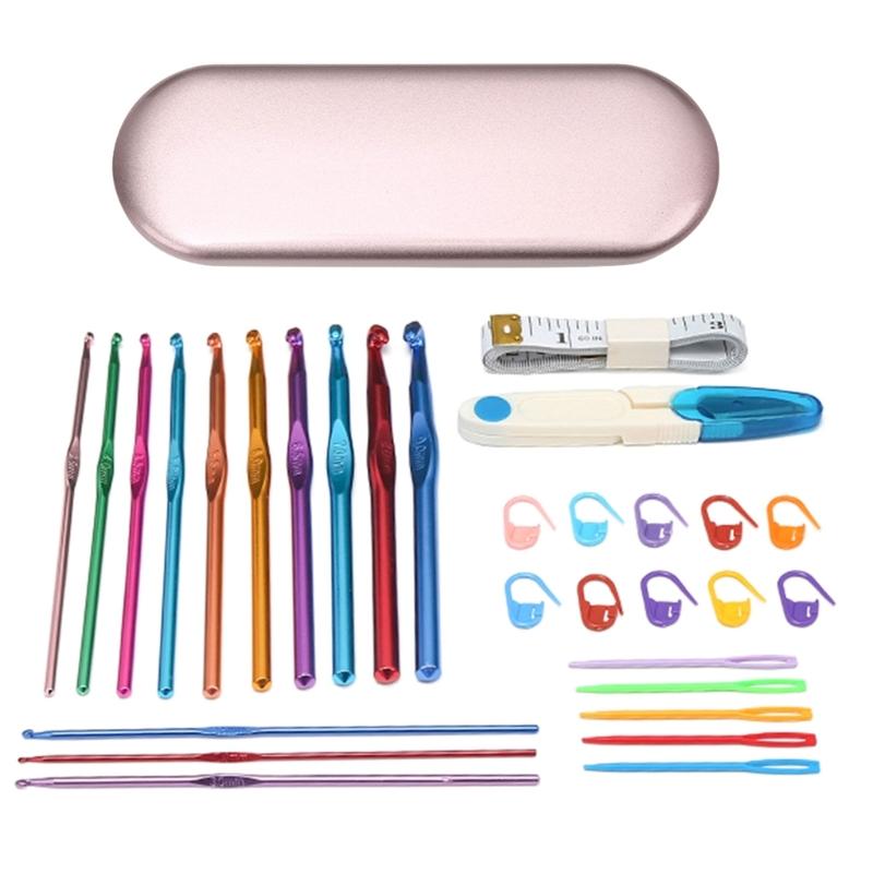 Beginners Crochet Kits Crochet Yarn and Crochet Hook Set for Making Bag, Gloves