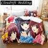 New 3D Priningt Kawaii Girls Yae Sakura (Shuffle!) Bedding Set Cartoon Anime Three-piece Set Adult Kid Bedroom Duvetcover Sets