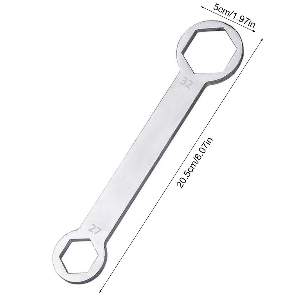 Axle Wrench 27mm 32mm Rear or Front Axle Wrench Hand Tool Universal for Motorcycles Repair Maintenance Professional Tool