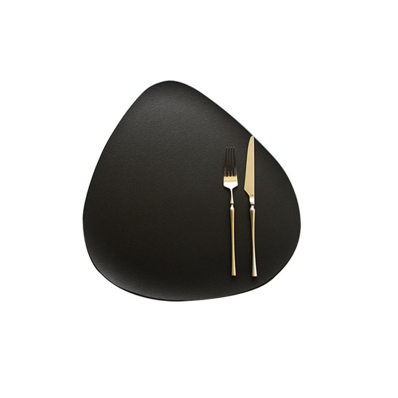 Tischset aus PU-Leder im nordischen Stil, wasserdicht, wärmeisoliert, rutschfest, für die Küche zu Hause