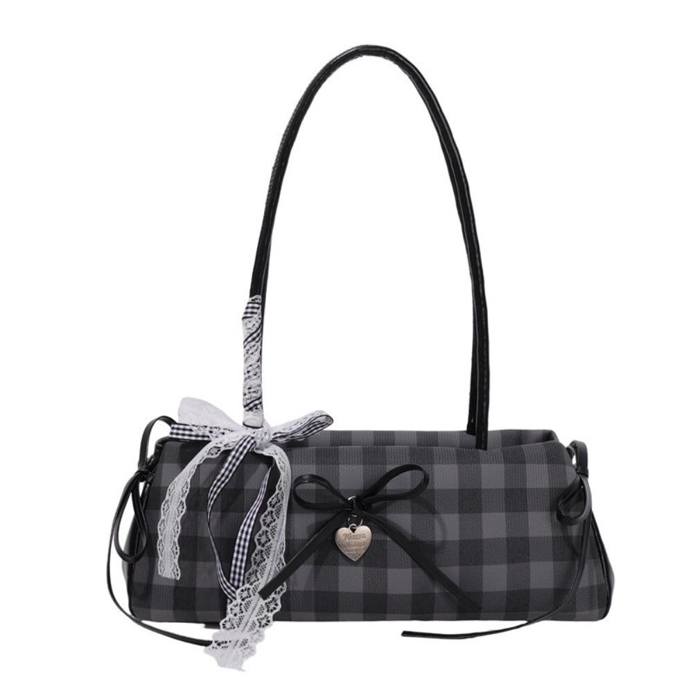 High Quality Casual Drawstring Shoulder Bag Trendy Khaki Color Handbag Lightweight Large Capacity Tote Bag
