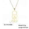Xiaomi Skyrim Israel and Palestine Map Pendant Necklace for Women Men Stainless Steel Gold Color Neck Chains Country Geography Jewelry
