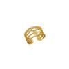 Real Gold Minimalist Fengsen Ring Opening Adjustable Simple Jewelry Japanese Ring Couple Ring