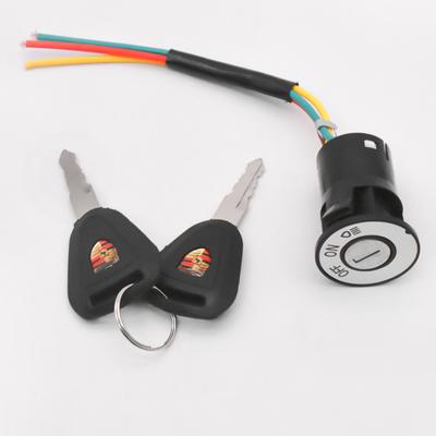 Electric Bicycle Ignition Switch Key Power Lock For Electric Scooter Portable Key Power Lock E-Bike Components Parts