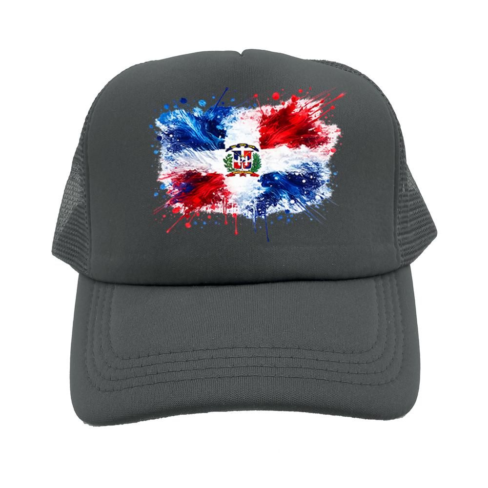 Dominican Republic Flag Baseball Cap Unisex Adjustable Mesh Hat Breathable DR Dominican Trucker Caps