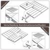 Terrace Tiles, 30 X 30 Cm, 9 Pieces, Click Tiles, Balcony Tiles with Click System, Drainage Function, Flooring Tile for Terrace, Balcony, Brown