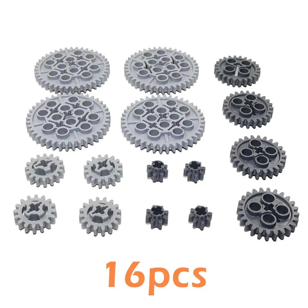 100 pezzi Set di ingranaggi tecnici Set di ingranaggi per mattoni a catena a maglie Parti 3711 14696 10928 94925 3648 3649 per giocattoli per treni MOC