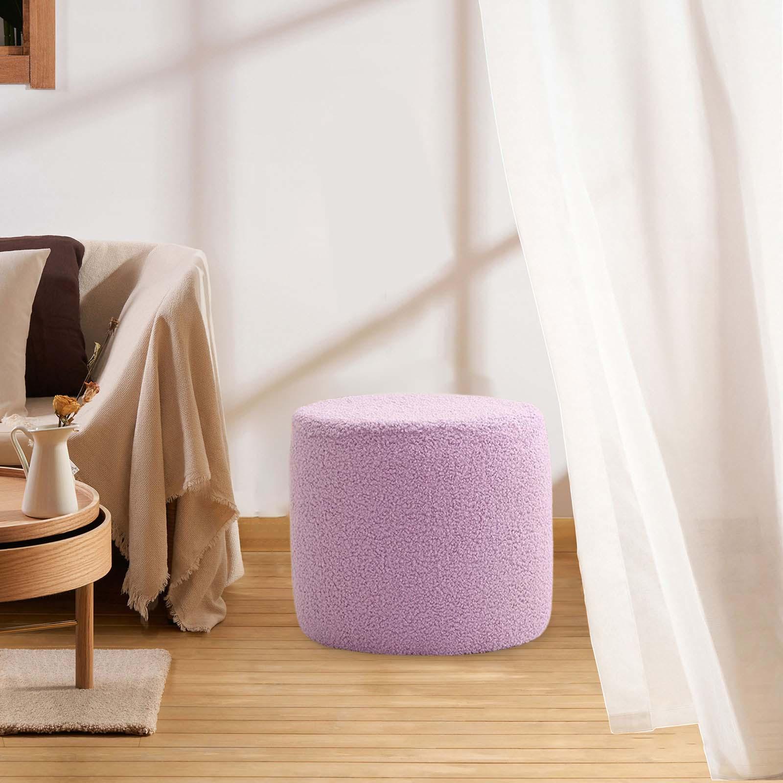 

Small Footstool Non Slip Stool Stepstool Stylish Ottoman Footstools Ottomans for Apartment Doorway Living Room Office Bedroom Фіолетовий