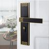 New Chinese Door Lock Indoor Bedroom Door Lock Household Retro Silent Magnetic Room Wooden Door Lock Handle