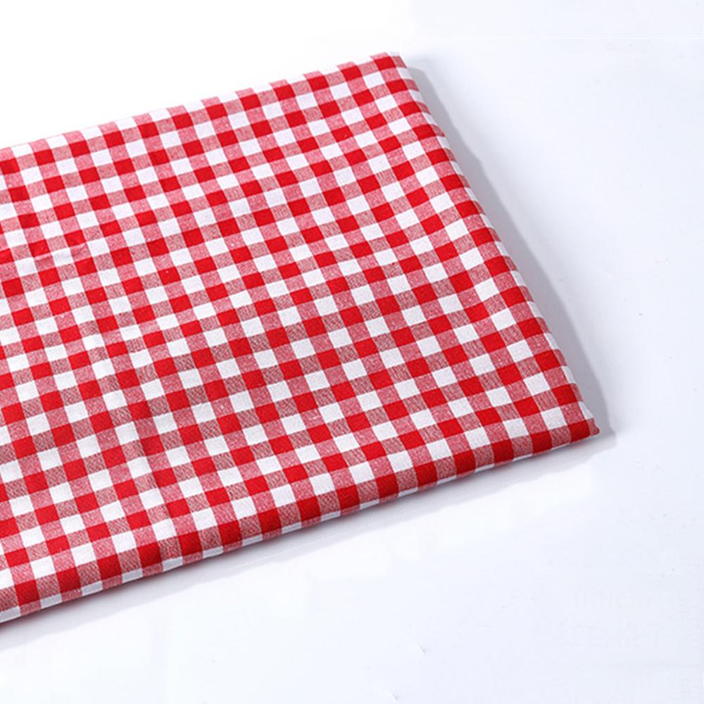 Christmas Plaid Fabric Check Print Polyester Squares Bundles Christmas Buffalo for Sewing Patchwork DIY Craft Holiday Decoration