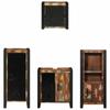Bathroom Furniture Set with Shelf 4 pcs Solid Reclaimed Wood