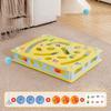Detachable Plastic Puzzle Cat Toy Box with Spring Cat Stick Washable Hole Picking Fun Interactive Kitten Toys Giochi Per Gatti