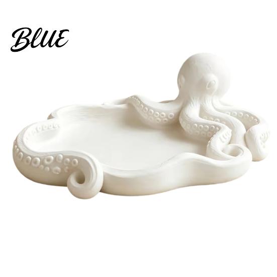 Ocean Animal Storage Necklace Ring Printed Jewelry Octopus Tray 3D Tray Earrings Key Holder Dish Decorative Keys Trinkets Organizer