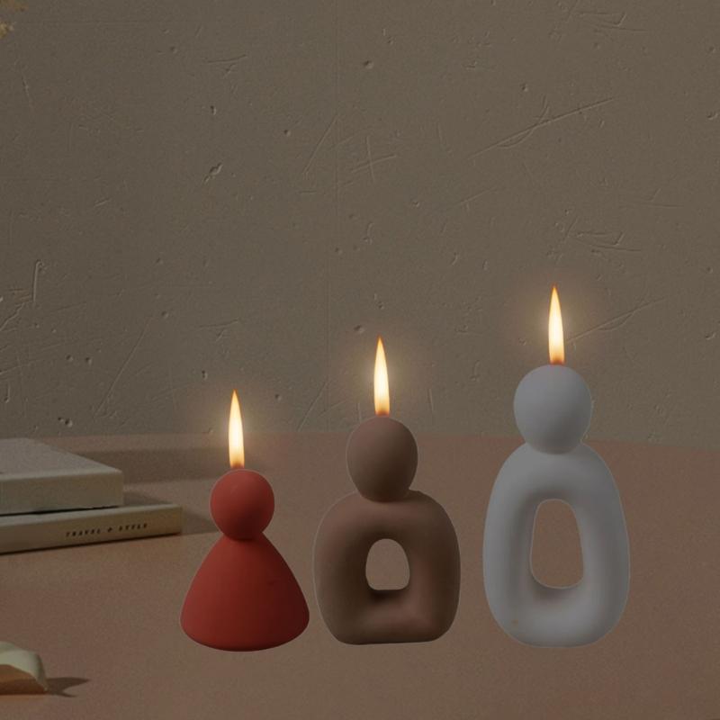 Abstract Human Figurine Silicone Candle Molds Epoxy Resin Silicone Molds for Making Candle Soap Gypsum Silicone Molds