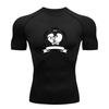 Men's Compression Fitness Sports T-Shirt, Stylish Boxing Glo