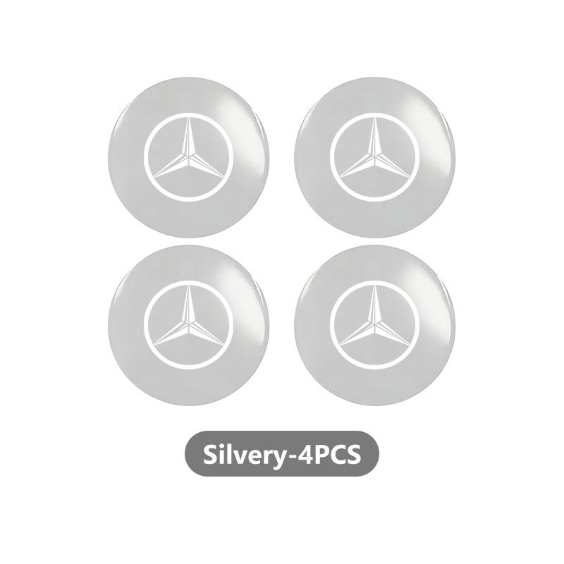

4pc 56mm Car Logo Wheel Center Sticker Emblem Rim Caps Hub Accessories For Benz Exclusive AMG W124 W203 W204 SPRINTER V CLASS