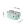 Convenient Insulated Lunch Box, European Oval Sealed Fresh-keeping Lunch Box, Double-layer Household Adult Bento Box