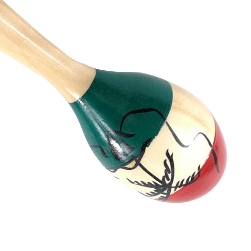 Maracas Musical Instruments Educational Handmade Wooden Maracas Rattles for Party Favors Musical
