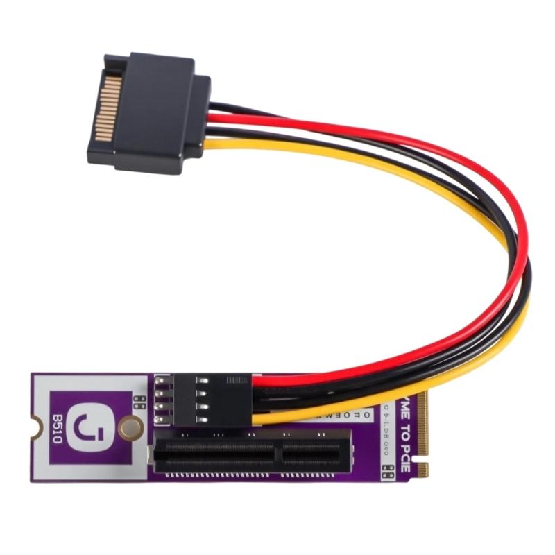 M.2 Drive Expansion Card Features PCIe 5.0 Compatibles Double Protocols Drive for Diverse Storage Solution