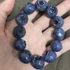 Süßes Realistisches Blaubeer Perlenarmband Handgemachtes Frucht Elastisches Armband Skurriler Kawaii Schmuck für Damen Mädchen Geburtstagsfeier Geschenk