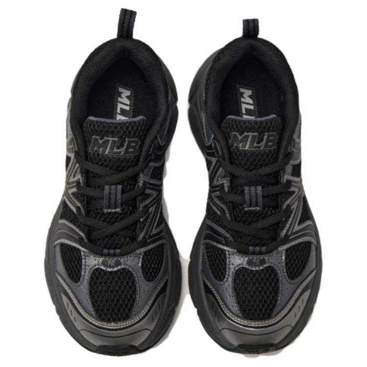 New MLB Chunky Runner Ace Runner Abrasion Resistant Low Top Running Shoes Unisex Black 3ARNAC24N-50BKS