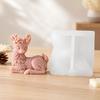 Winter Reindeer Candle Form, Christmas Silicone Craft Form for DIY Holiday Display and Home Handmade Projects Use