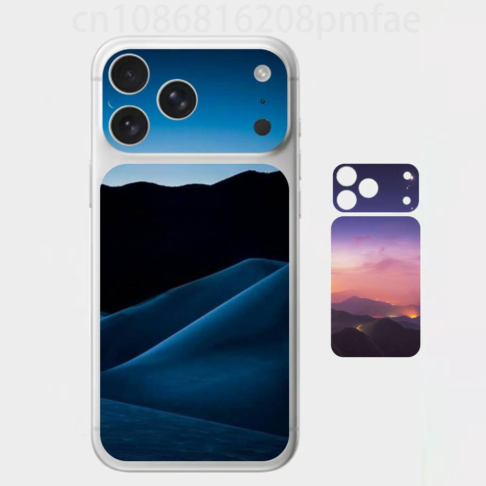 

Dusk Over Desert Sands Premium Skin Wrap for iPhone 17 Pro/Max, Back Frame Camera Protective Decal (Not Case) iPhone17promax