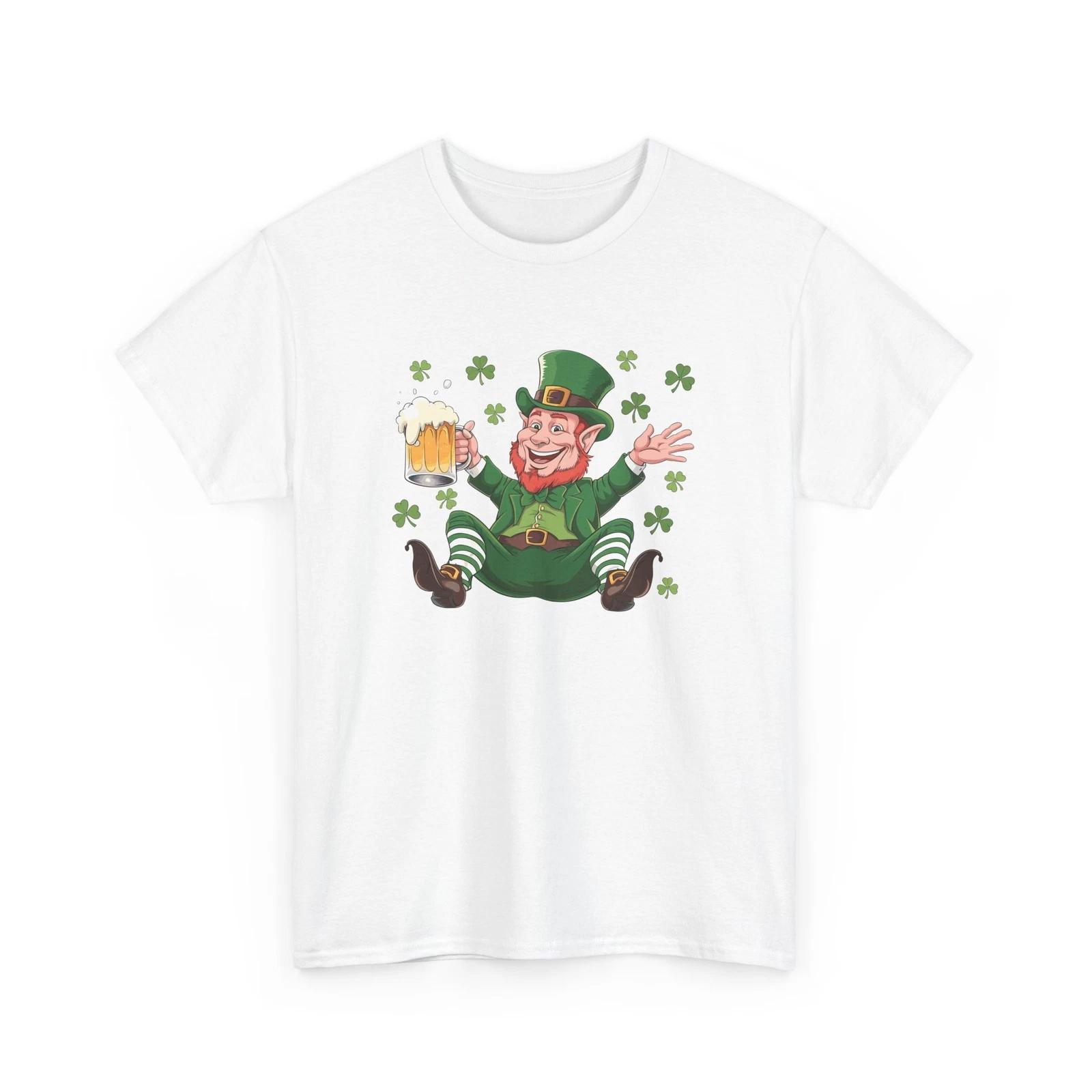 

Beer Drinking T-Shirt | Funny Beer Shirt | St-Patricks Day Leprechaun Beer Shirt 2XL