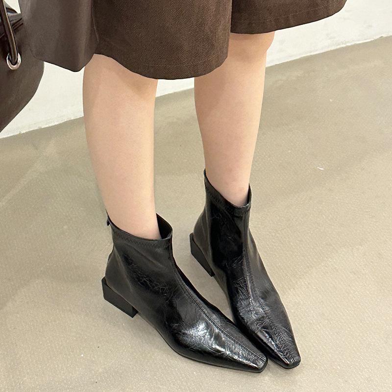 Short Boots Season Boots Coarse Heel Fashion Boots Short Boots Martin Boots Skinny Boots Knight Boots 35