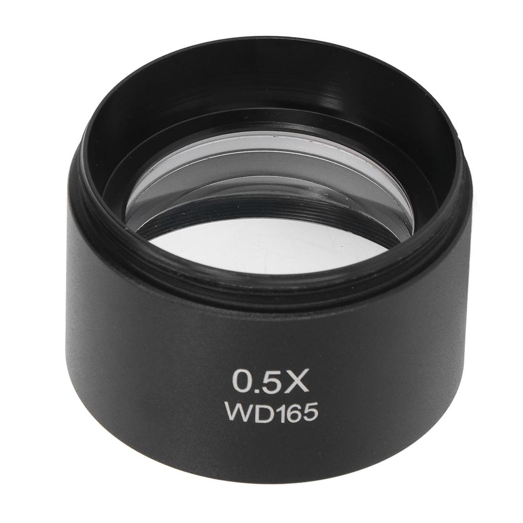 Auxiliary Objective Lens Aluminum Alloy 0.5X Microscope Part for SM Series Stereo Micromirror