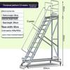 Yueyi Mi Aluminum Alloy Mobile Picking Ladder